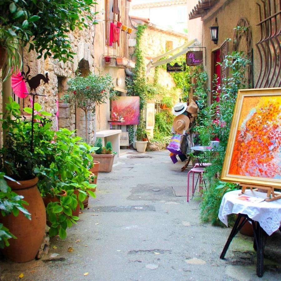 Mougins Collection - Magnifique Maison Au Coeur Du Vieux Village De Mougins, Vue Sur Les Alpes Du Sud Exterior foto